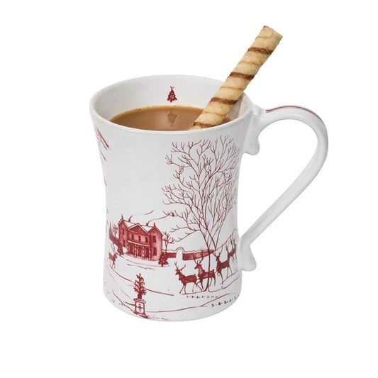 Country Estate Winter Frolic Ruby Mug