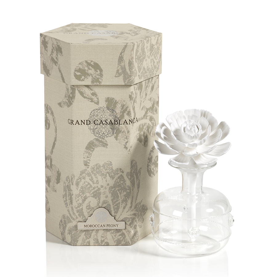 Grand Casablanca Porcelain Diffuser - Moroccan Peony