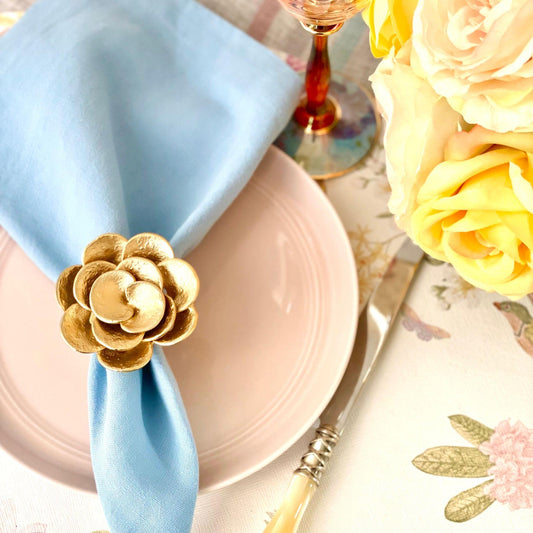 Camellia Napkin Ring - Set/4