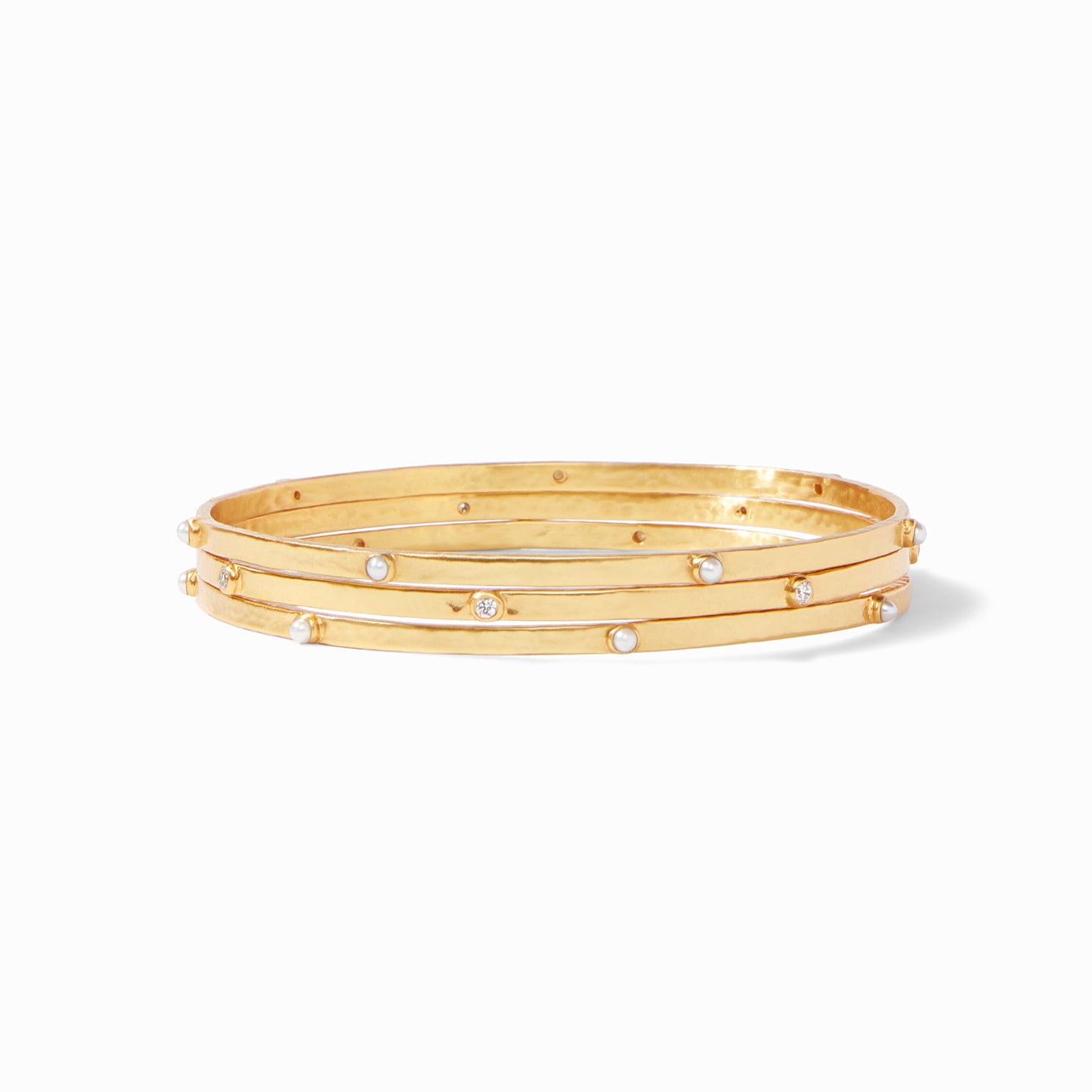 Crescent Stone Bangle - Medium