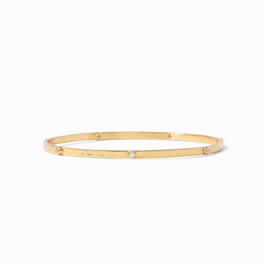 Crescent Stone Bangle - Medium