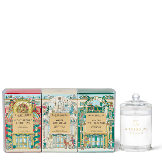 Christmas Candle Trio - Set/3