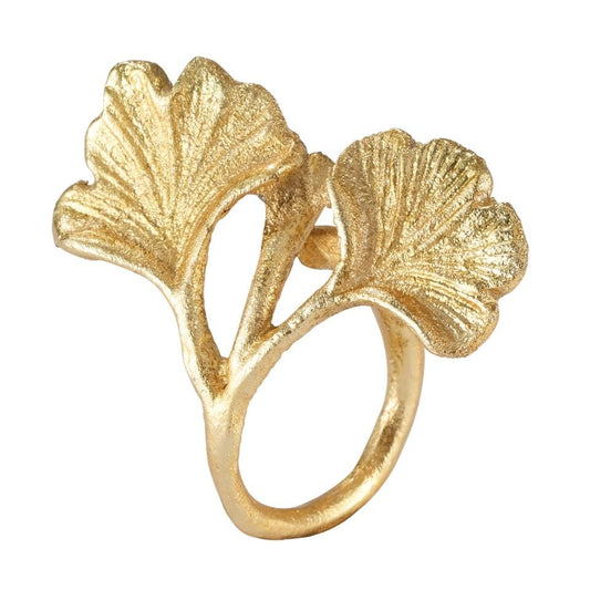 Ginkgo Napkin Ring - Set/4