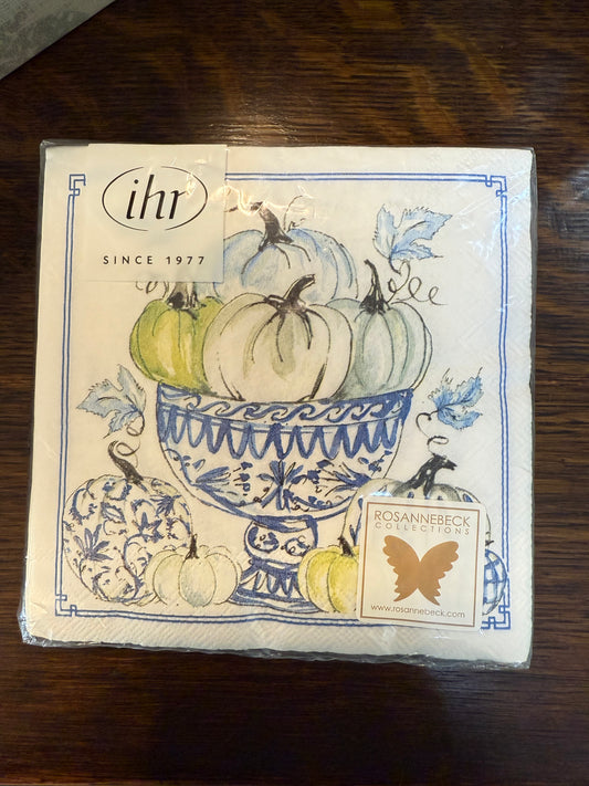 Chinoiserie Pumpkins Cocktail Napkin