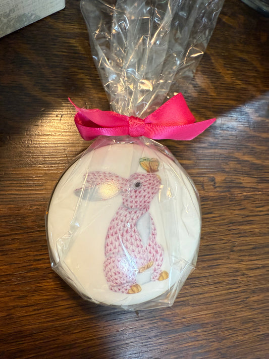 Pink Fishscale Bunny Dish