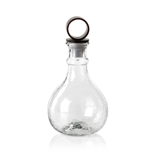 Hammered Glass Decanter