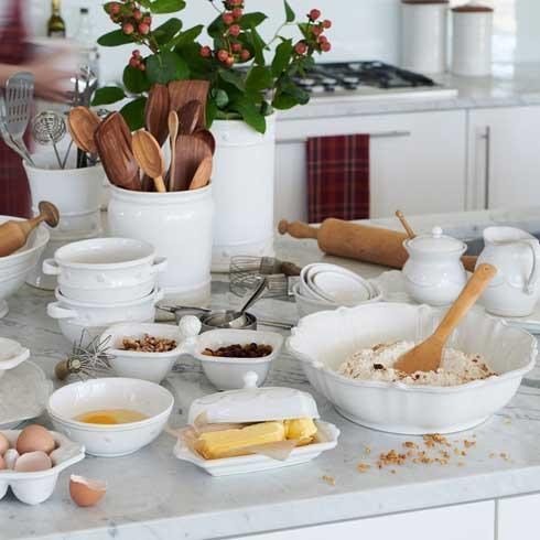 Berry & Thread Nesting Prep Bowl - Whitewash, Set/4