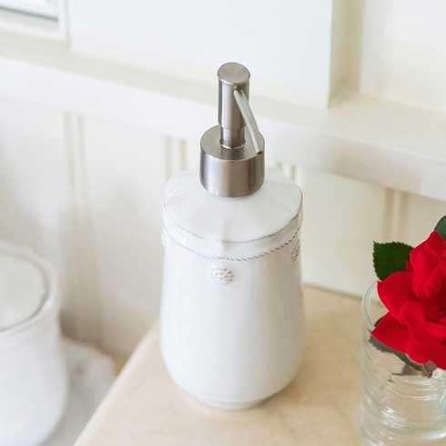 Berry & Thread Bath Whitewash Soap Dispenser
