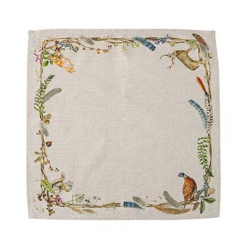 Forest Walk Cafe Au Lait Napkin w/ Animals