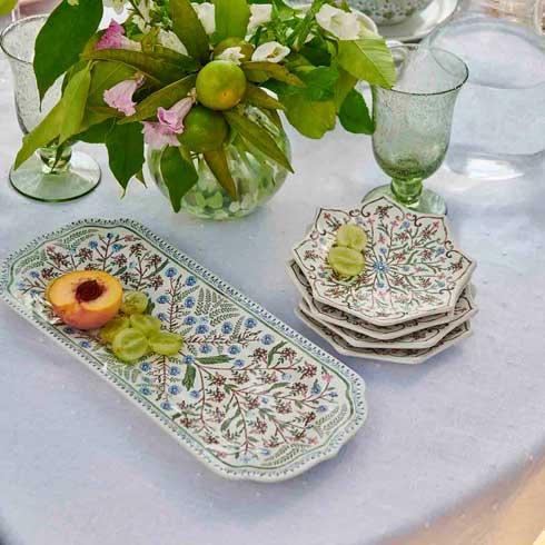 Villa Seville 15" Hostess Tray - Chambray