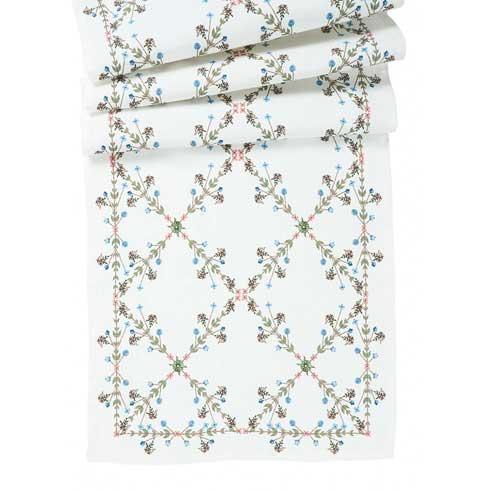 Villa Seville 18" X 90" Table Runner - Chambray