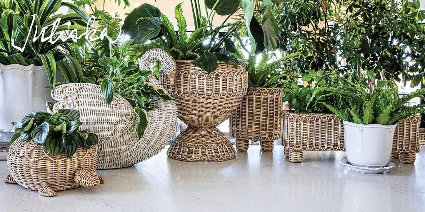 Provence Rattan Bar Cart - Whitewash