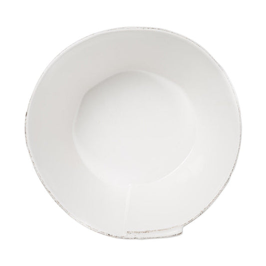 Lastra White Large Stacking Serving Bowl