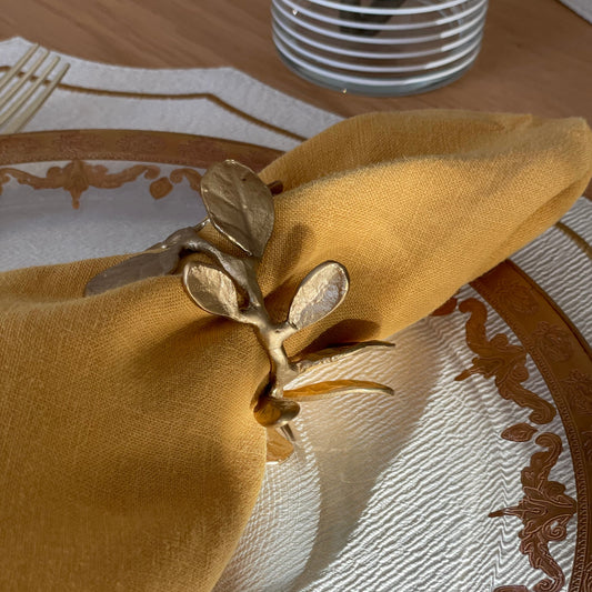 Laurel Crown Napkin Ring - Set/4