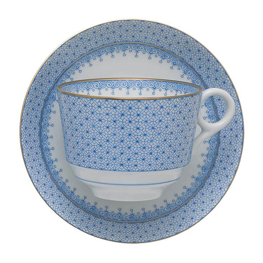 Lace Cornflower Tea Cup & Saucer
