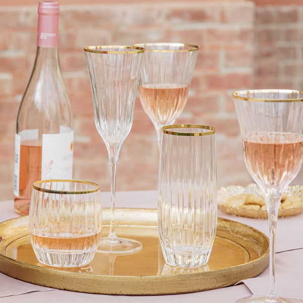 Natalia Gold Champagne Glass