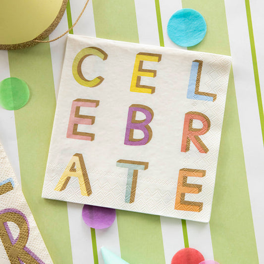 Celebrate Cocktail Napkins
