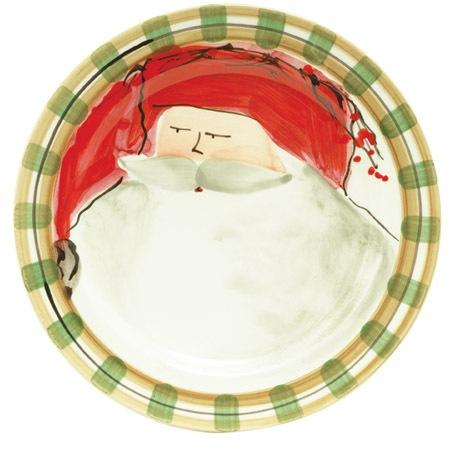 Old St. Nick Dinner Plate - Red Hat