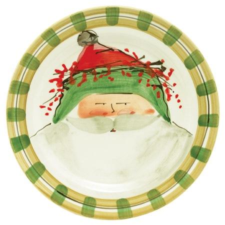 Old St. Nick Dinner Plate - Green