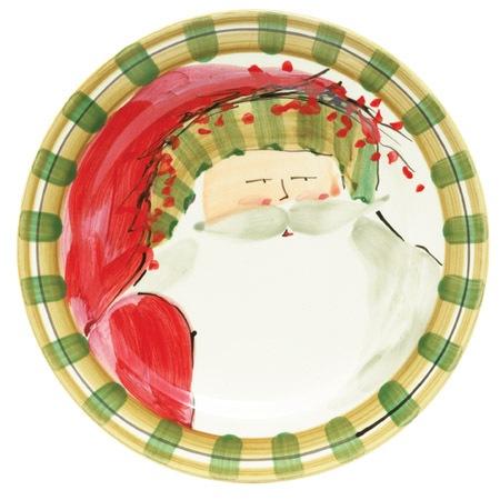 Old St. Nick Dinner Plate - Striped Hat