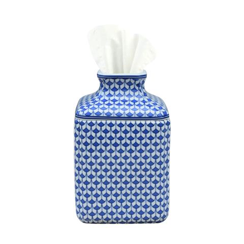 Fish Scale Tissue Box - Blue