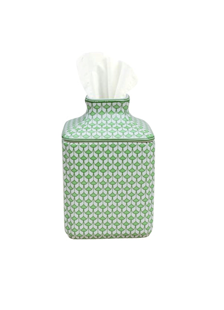 Fish Scale Tissue Box - Green