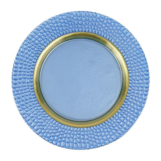 Pelli Glass Charger - Blue