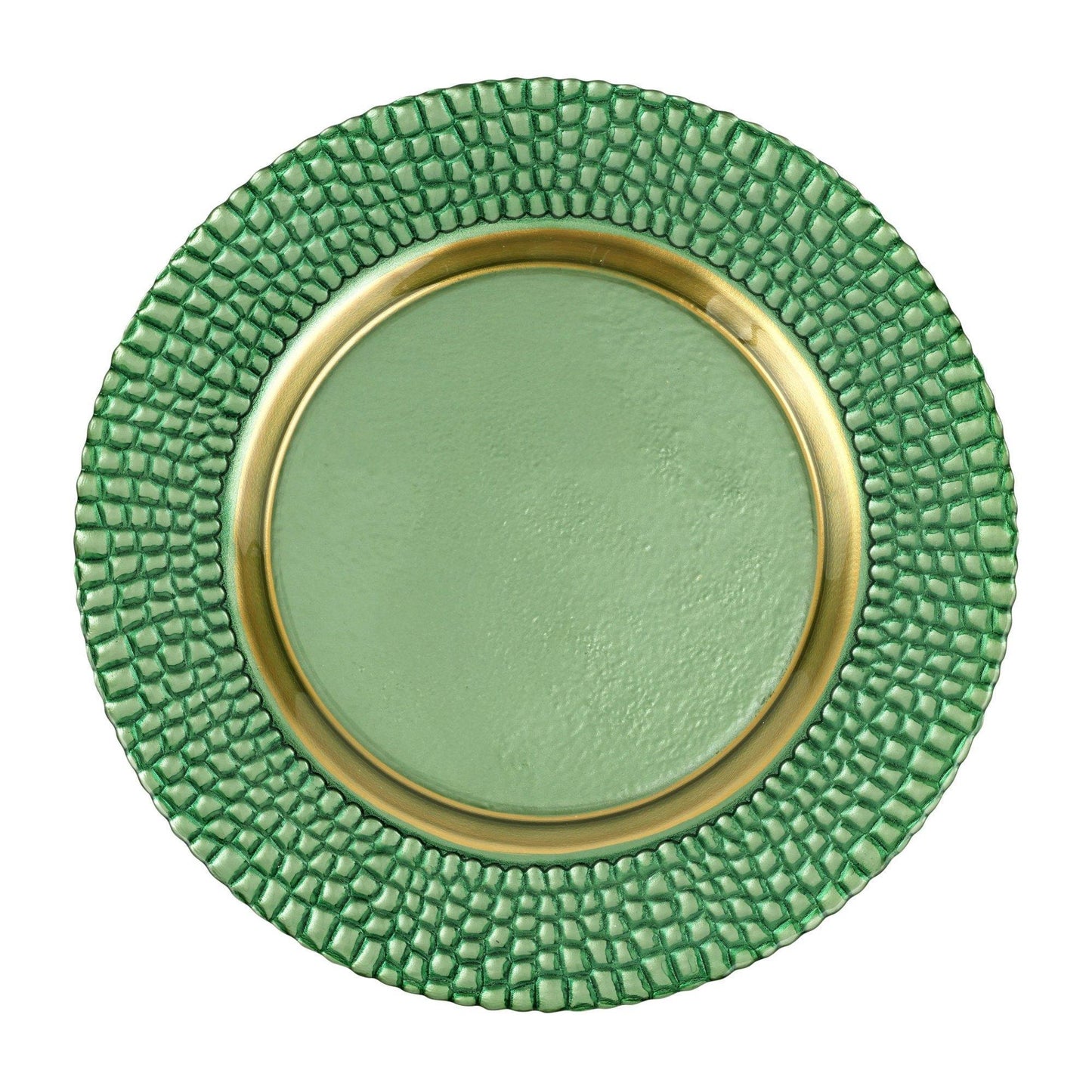 Pelli Glass Charger - Green
