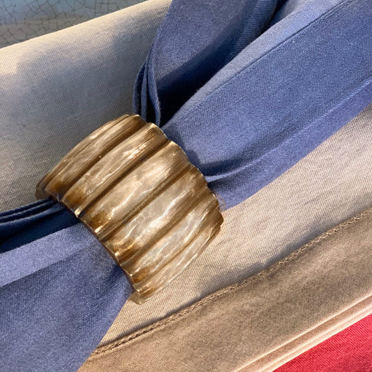 Pearlized Fence Napkin Ring Set/4