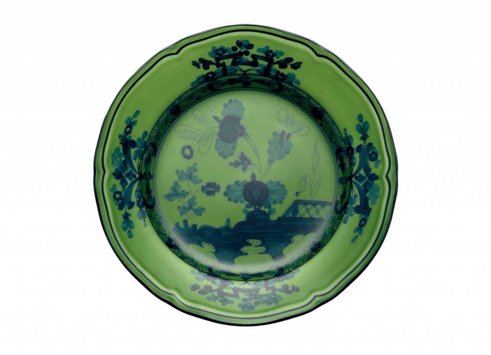 Oriente Italiano Flat Bread Plate - Malachite