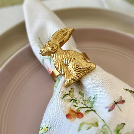 Rabbit Napkin Ring - Set/4