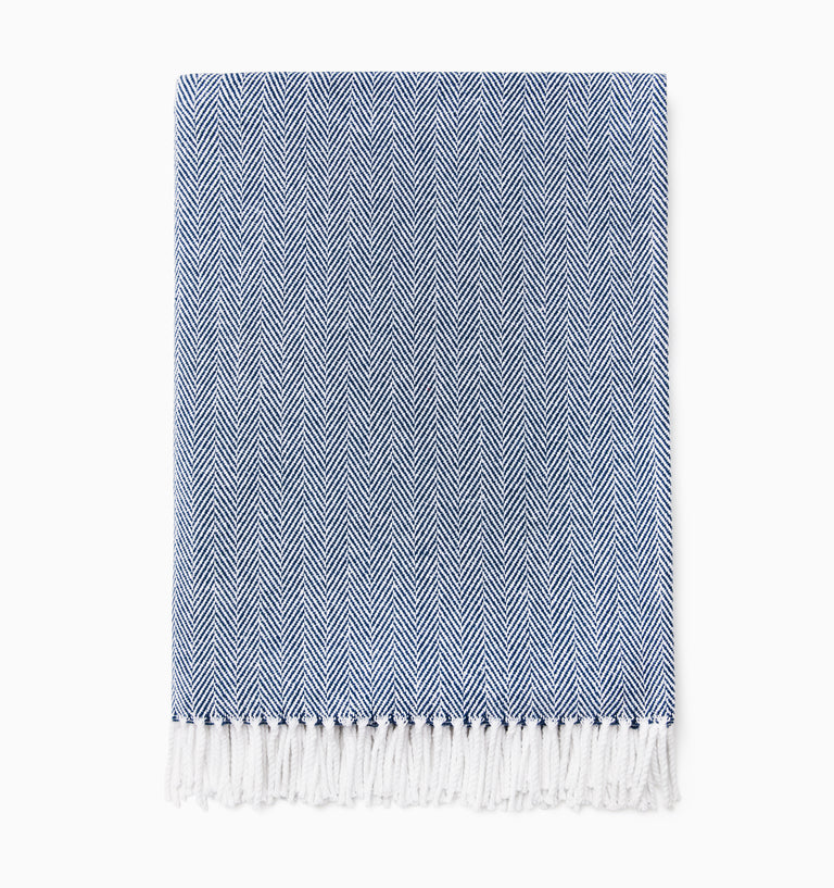 Celine Throw - Wht/Navy