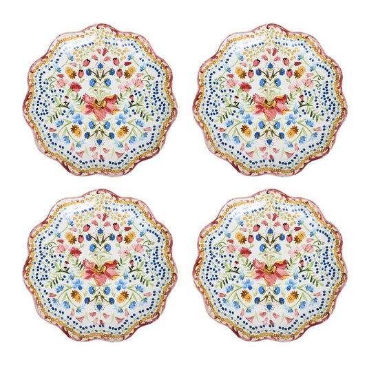Sofia Side/Cocktail Plate - Set/4, Multi