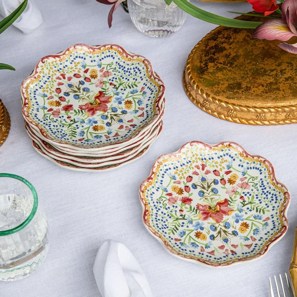 Sofia Side/Cocktail Plate - Set/4, Multi