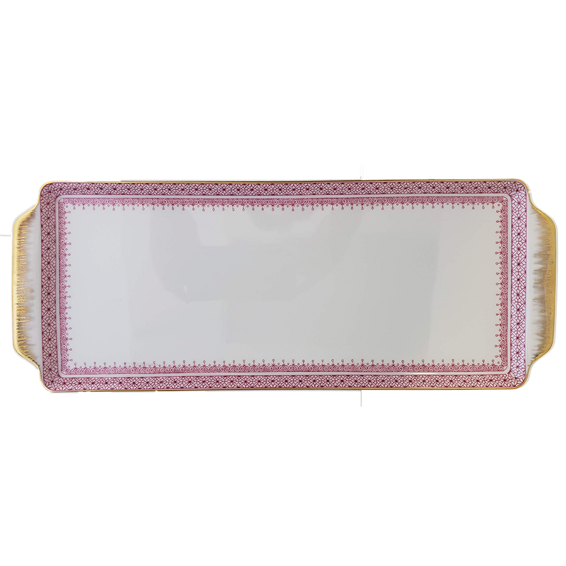 Pink Lace Sandwich Tray