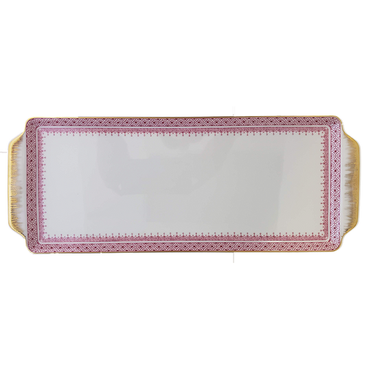 Pink Lace Sandwich Tray