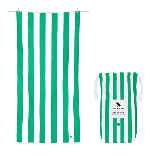 Quick Dry Towel - Cancun Green, (XL)