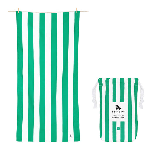 Quick Dry Towel - Cancun Green, (L)