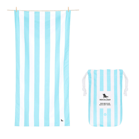 Quick Dry Towel - Tulum Blue, (L)