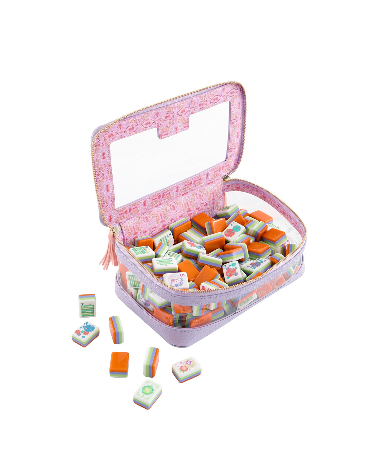 Papaya Spritz Mahjong Tiles