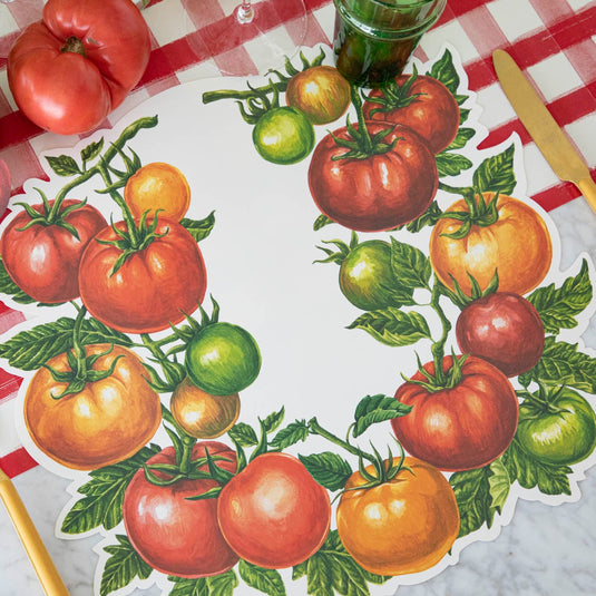 Die-cut Tomato Placemats