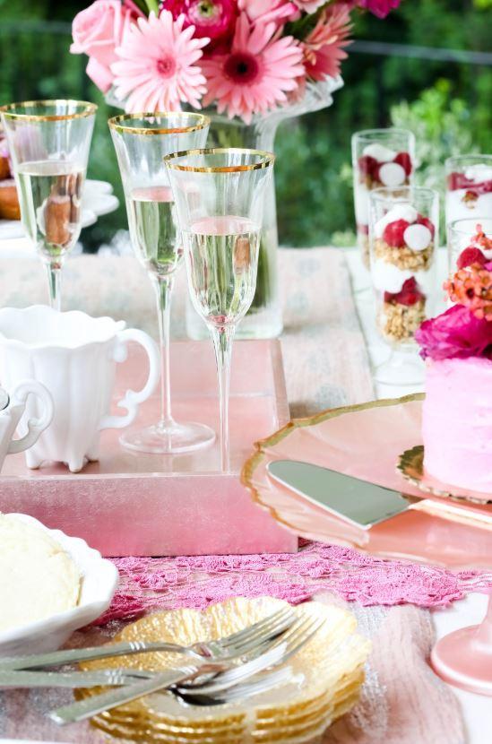 Optic Gold Champagne Glass