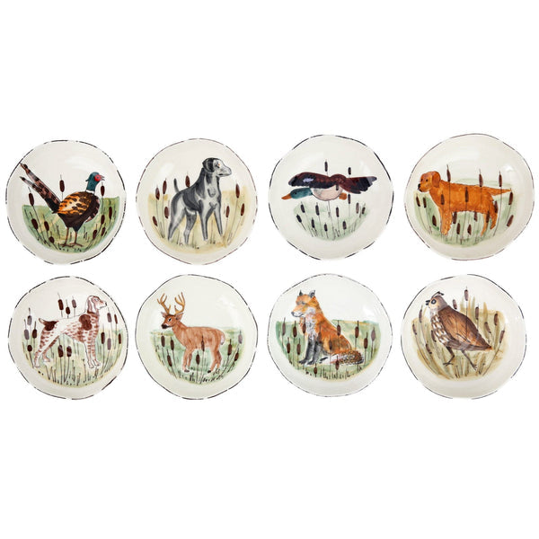 Wildlife Assorted Pasta Bowls - Set/8
