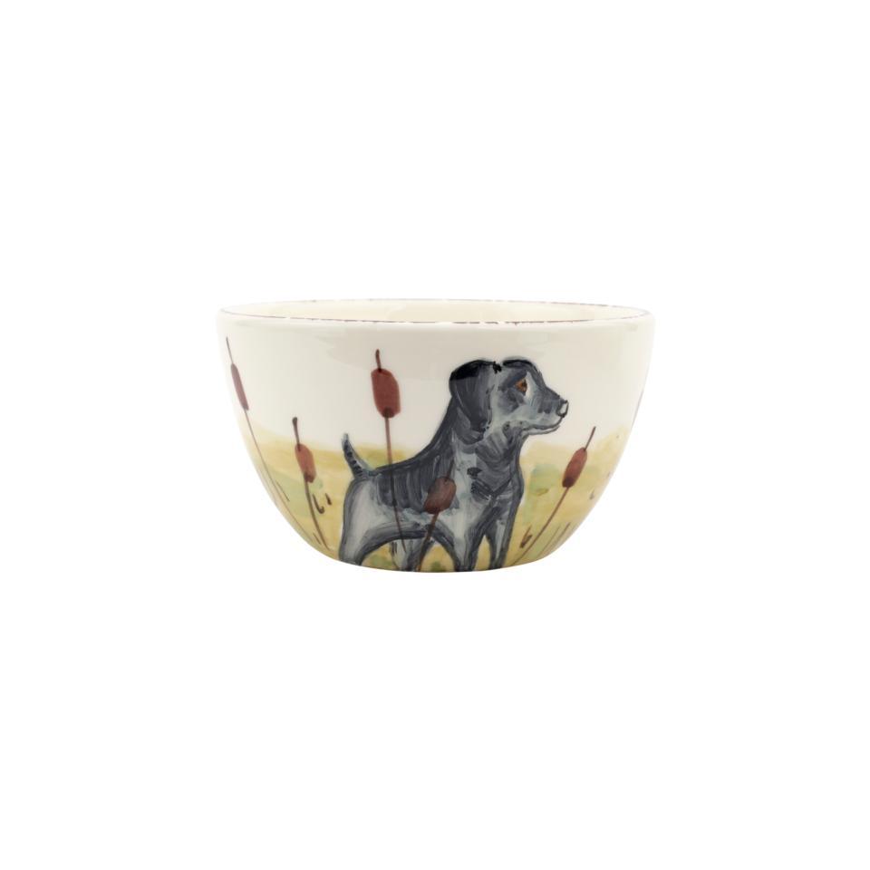 Wildlife Cereal Bowl - Black Hunting Dog