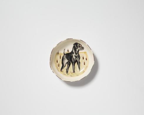 Wildlife Pasta Bowl - Black Hunting Dog