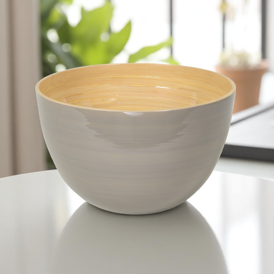 Bamboo Mixing Bowl: Blush