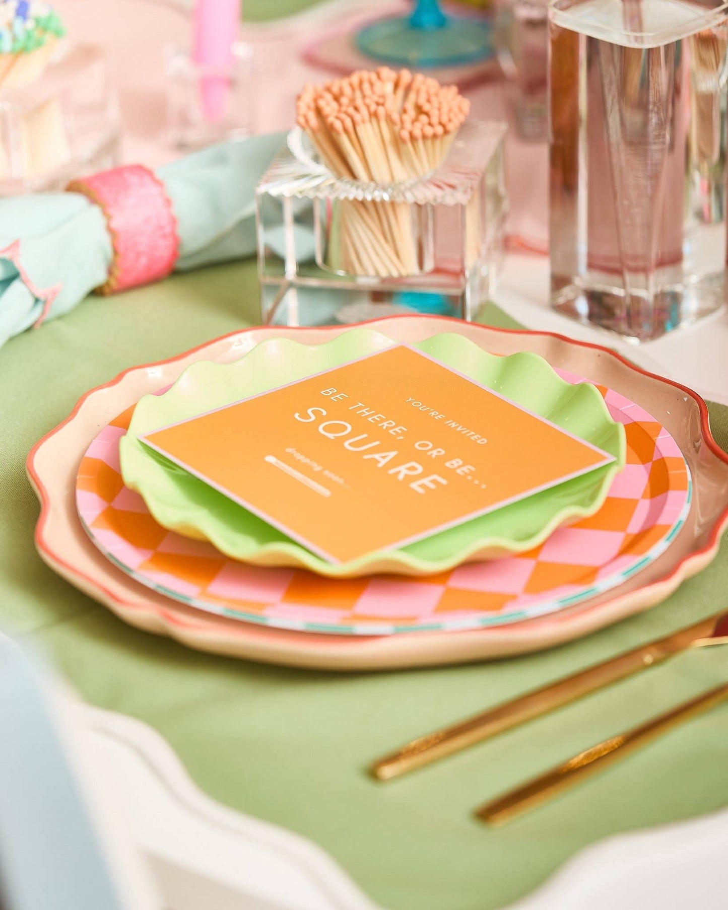 Square Match Striker - Orange Matches