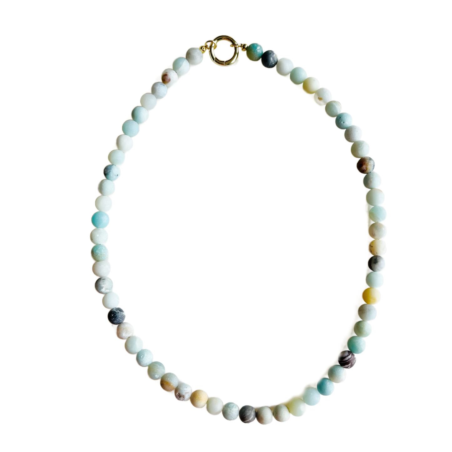 Mini Gumball Necklace: Green Jade