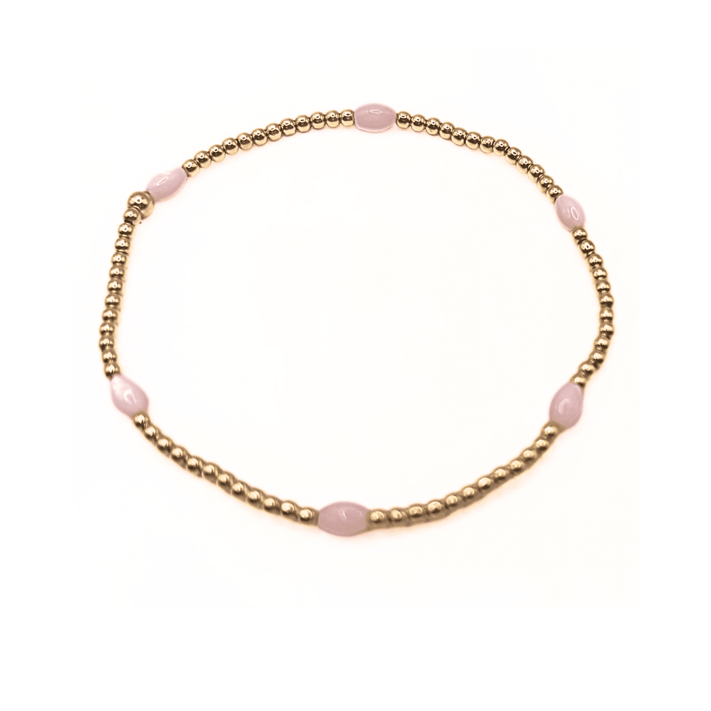 The Aspen Bracelet in Pink Opal - 6.5"