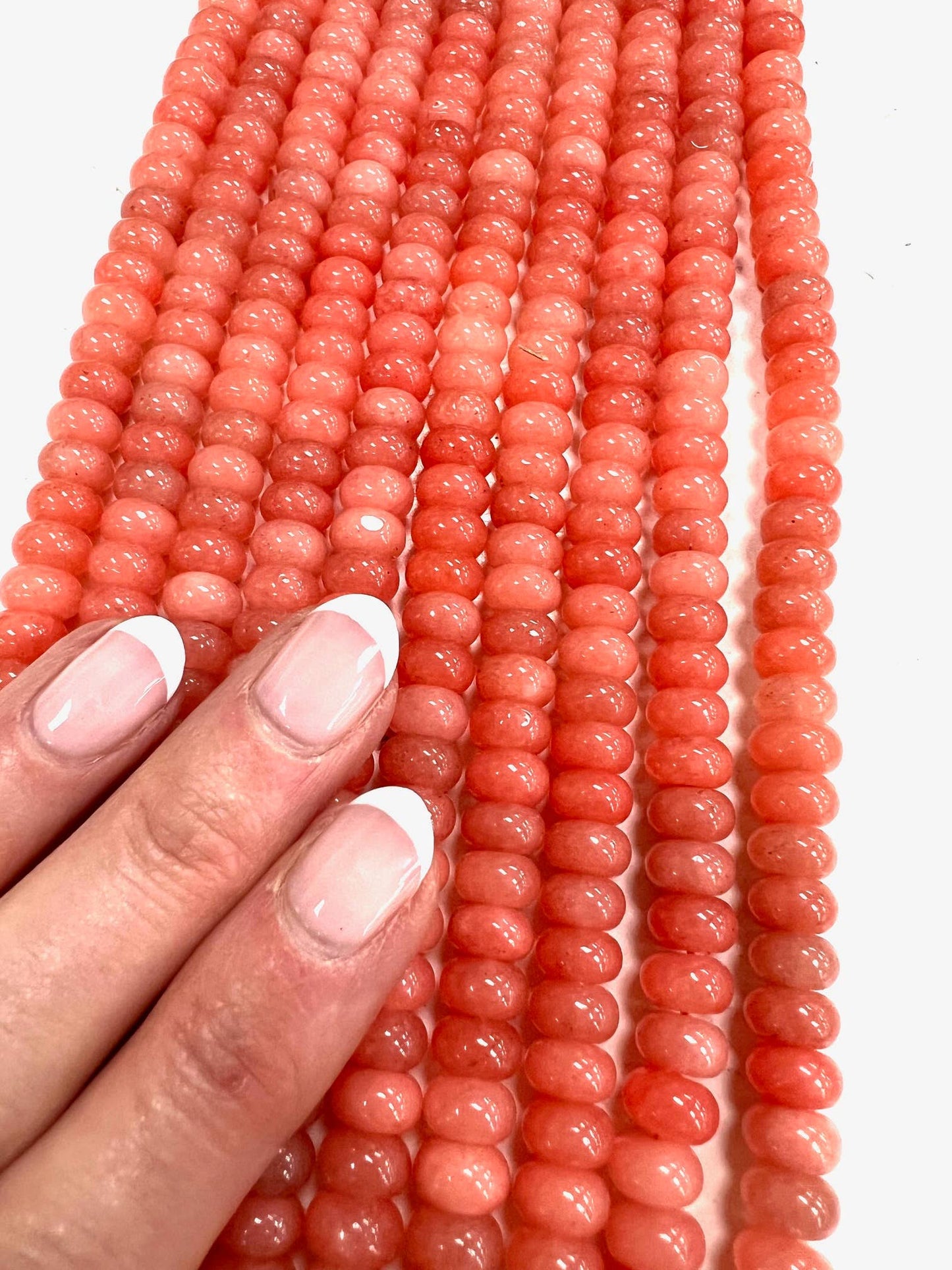 Lilly Gemstone Necklace 8mm - Watermelon